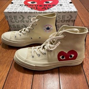Comme des Garçon Converse PLAY - Beige